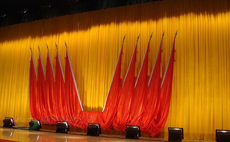 學校禮堂、報告廳 大型舞臺阻燃幕布廠家定做